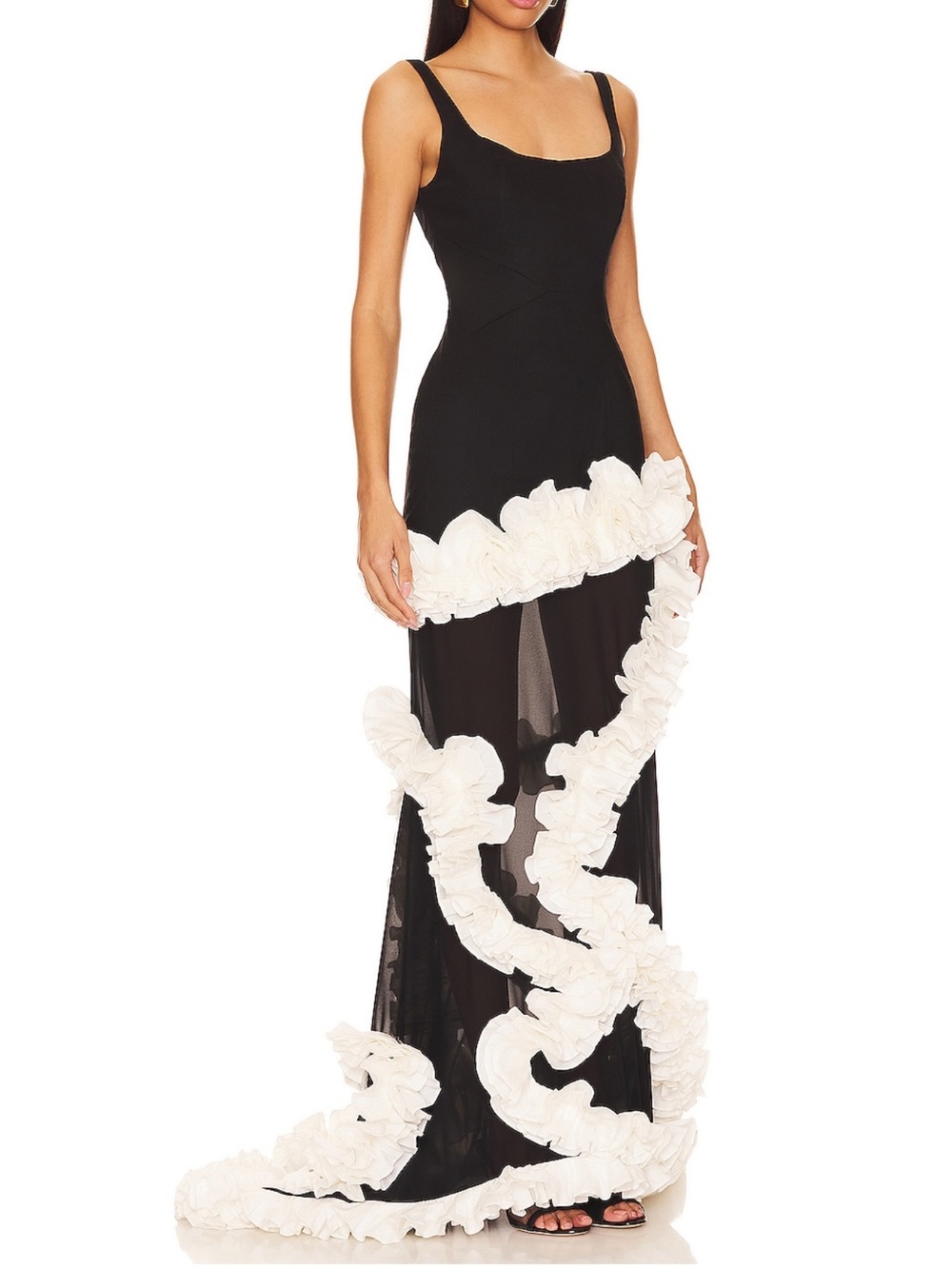 Wisteria Gown in Black & White